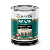 Эмаль Лакра алкидная  д/радиаторов  Белая 0,9 кг п/мат.