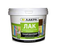 Лак воднодисперсионный тонированный Лакра орегон 2,5кг