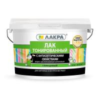 Лак воднодисперсионный тонированный Лакра орех 2,5кг