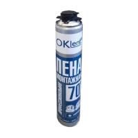 Пена профессиональная монтажная Oklent 70+ летняя (940гр./16шт)