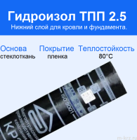 Гидроизол ТПП 2,5мм (9м2)
