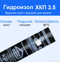 Гидроизол ХКП 3,5мм (9м2)