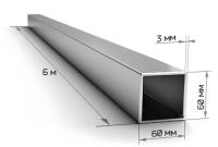 Труба профильная 60*60*3 дл.6,0