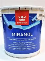Краска ударопрочная алкидная д/дерева и металла MIRANOL база А 2,7л