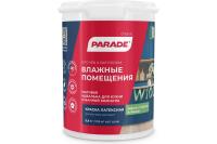 Краска латексная PARADE W100 Влажные помещения база А 0,9л