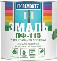 Эмаль ПФ-115 PROREMONTT зеленый 20кг