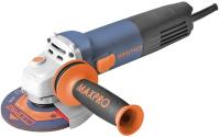 Шлифмашина угловая MAX-PRO 800 Вт; 11000 об/мин; кожух 125 мм; антивибрационная ручка; дополнительны