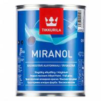 Краска ударопрочная алкидная д/дерева и металла MIRANOL база А 0,9л