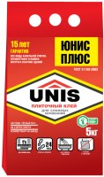 Клей плиточный Unis Плюс 5кг